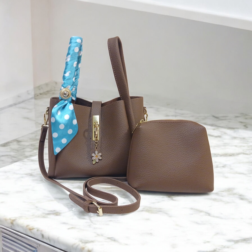 LaSorella Mini Bucket Bag And Pouch In Vegan Leather.